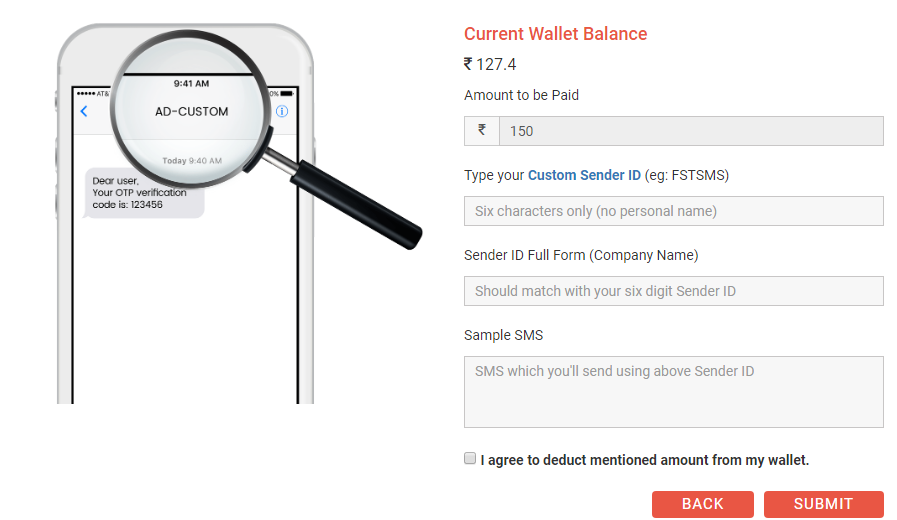 custom sms sender id custom sms sender id