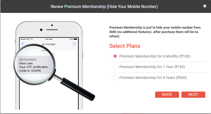 Premium membership plans