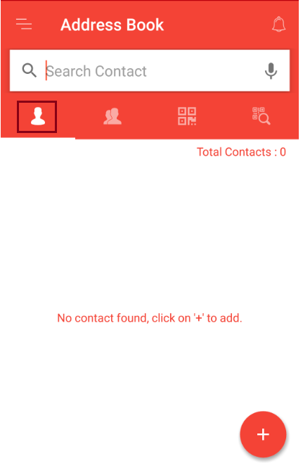 Contact in address book
