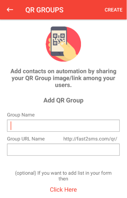 QR Group creation