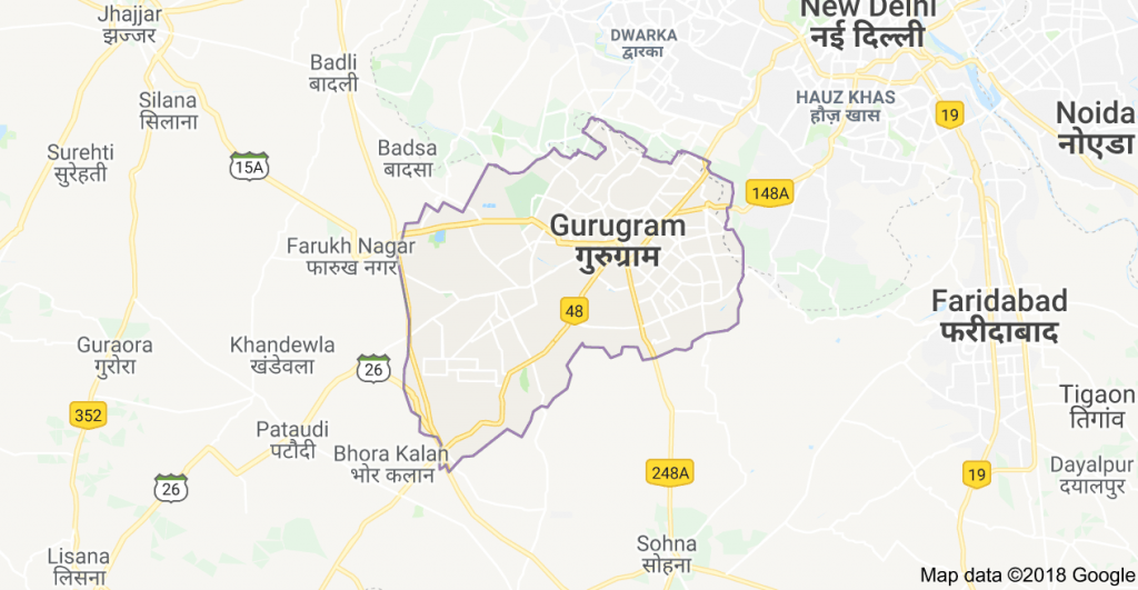 Gurgaon city map