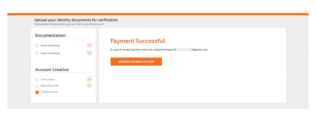 Payment Successful page