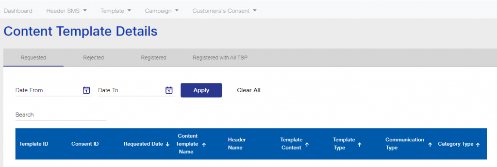 Content template details