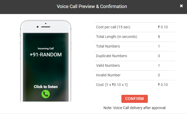 voice call preview