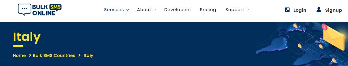 BulkSMSonline.com bulk SMS service provider Italy