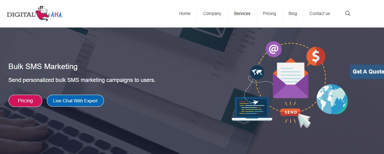 Digital AKA bulk SMS provider Spain
