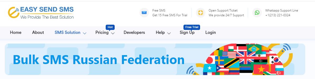 EASY send SMS bulk SMS service russia