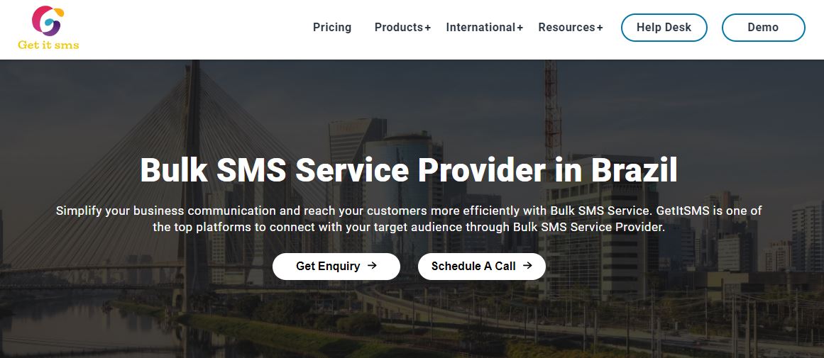 Get It SMS bulk SMS service provider in Brazil