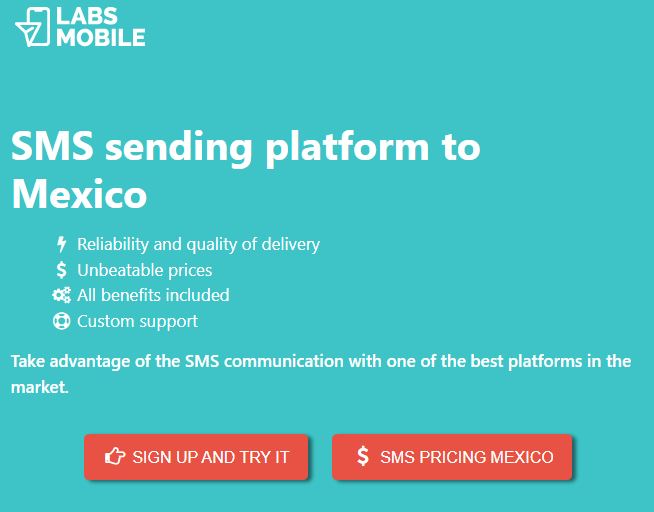 Labs Mobile Bulk SMS service provider Mexico