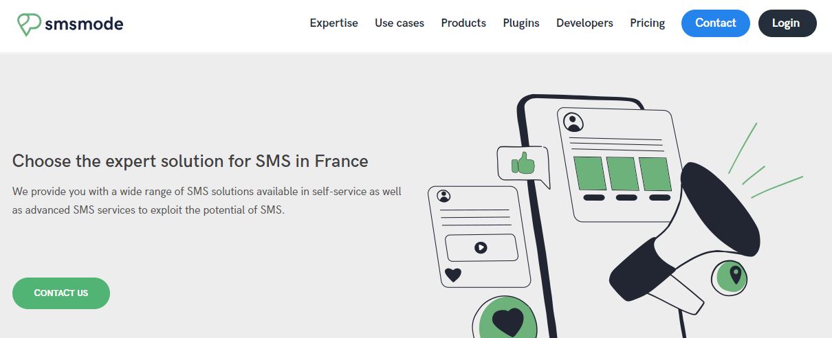 SMS mode bulk SMS service providers in France