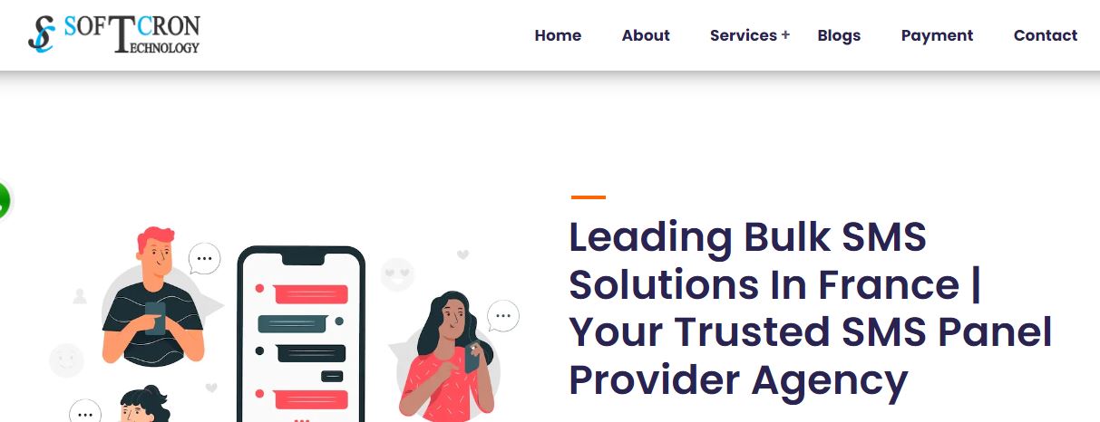 SOFTCRON Technology bulk SMS service provider France