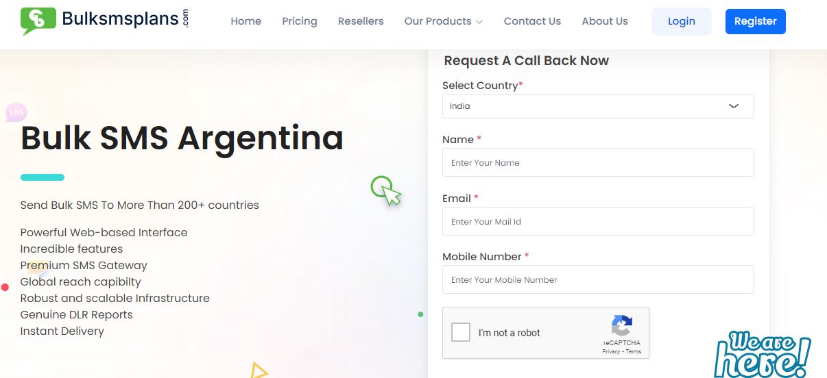 Bulksmsplans.com bulk SMS service provider Argentina