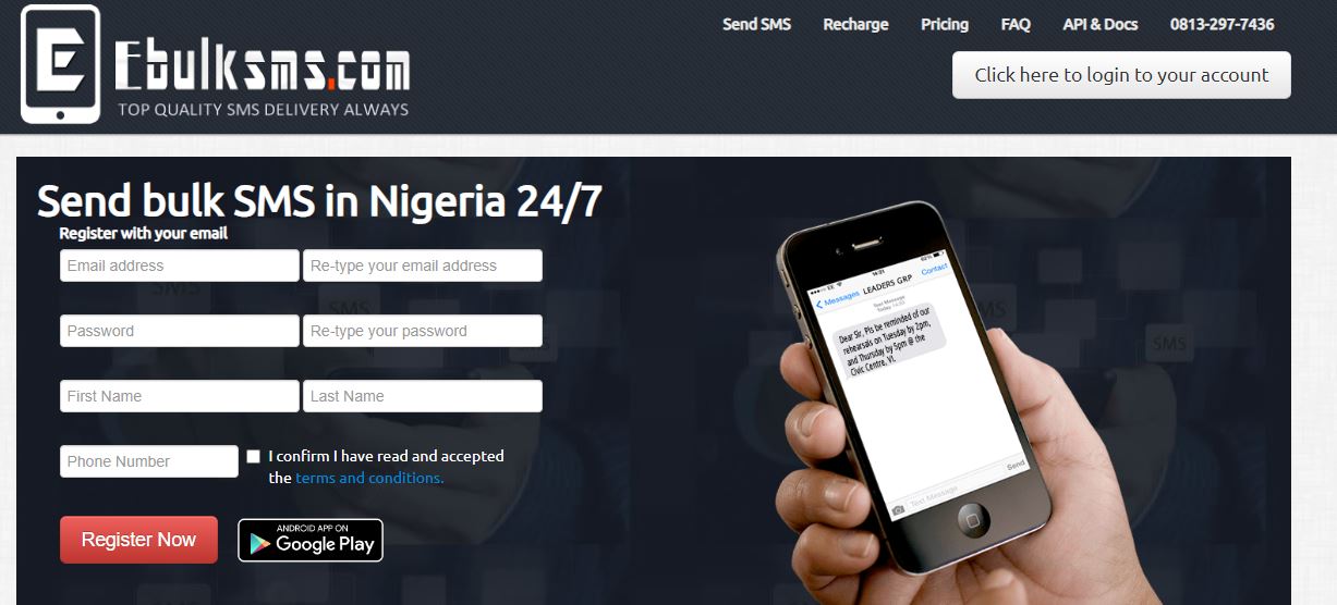 EbulkSMS.com bulk SMS service provider Nigeria