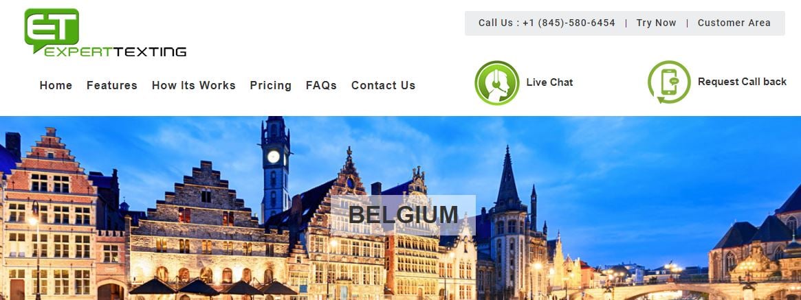 Afilnet bulk SMS service provider in Belgium