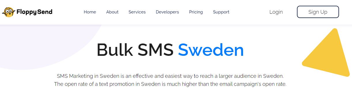 Floppy Send Bulk SMS providers in Sweden