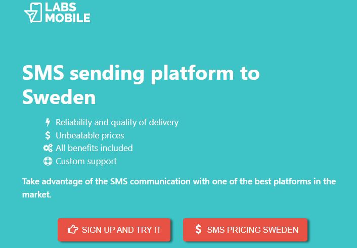 Labs Mobile bulk SMS service provider in Sweden
