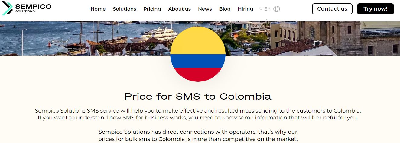 SEMPICO Bulk SMS service Provider In Colombia