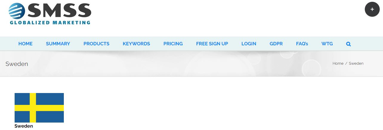 SMSS Globalized marketing bulk SMS service provider in Sweden