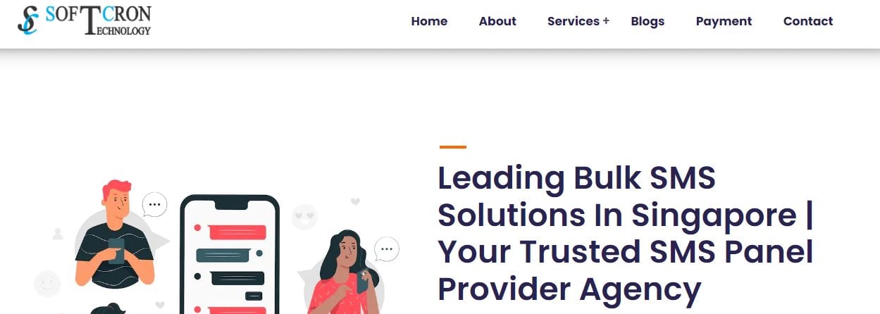 Softcorn leading bulk SMS services in Singapore
