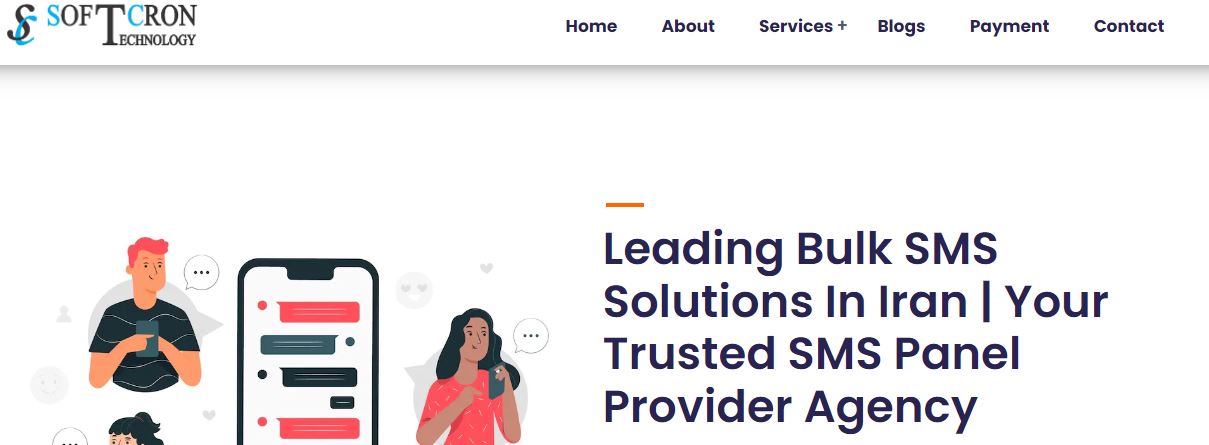 Softcorn technology bulk SMS service provider in Iran