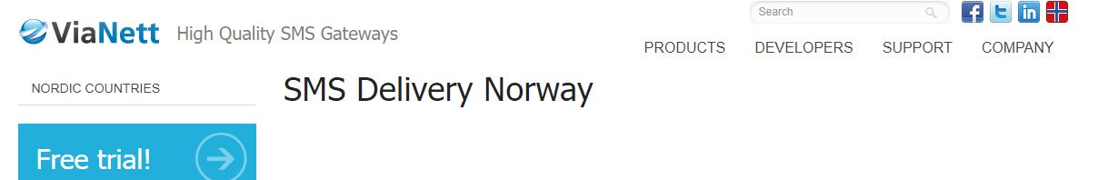 ViaNett bulk SMS service provider in Norway