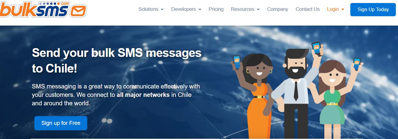 bulkSMS.com bulk SMS service provider in Chile