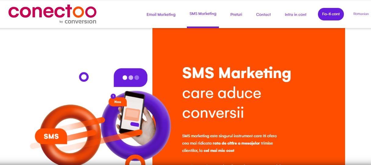 conectoo bulk SMS service providers in Romania