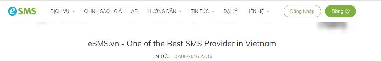 eSMS Bulk SMS service provider in Vietnam