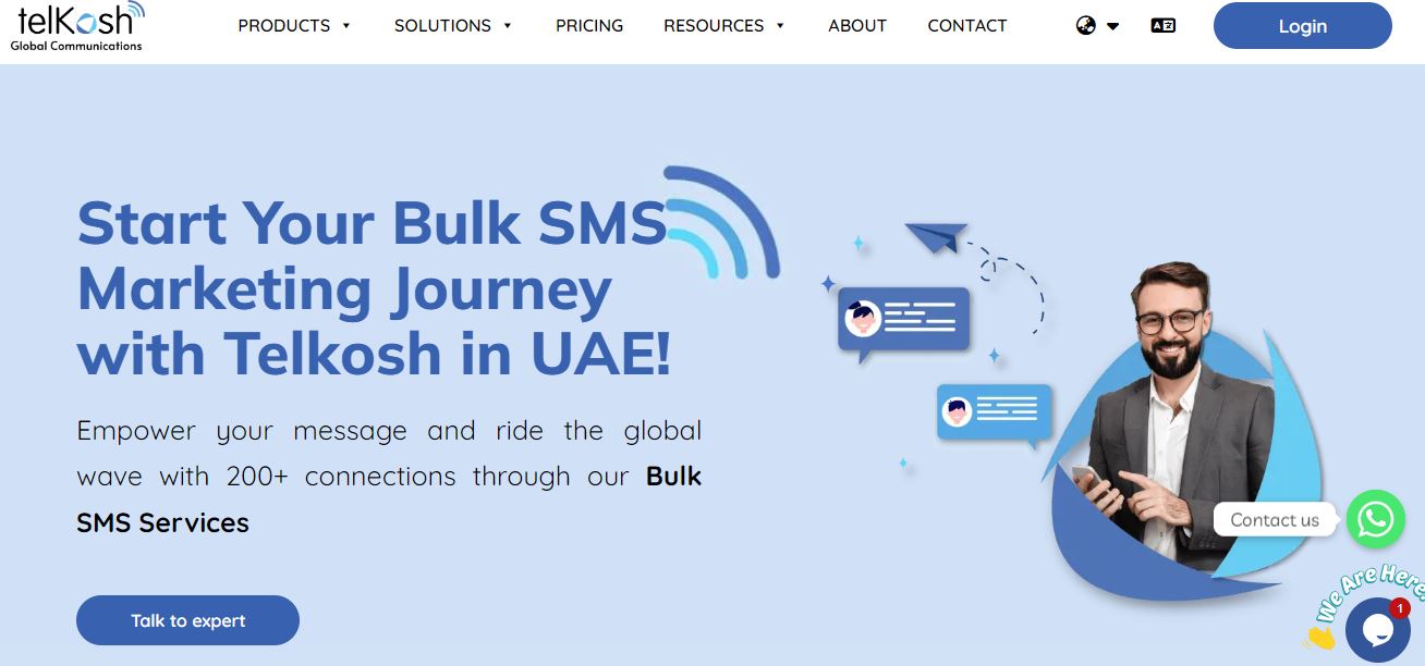 telkosh bulk SMS service provider in UAE