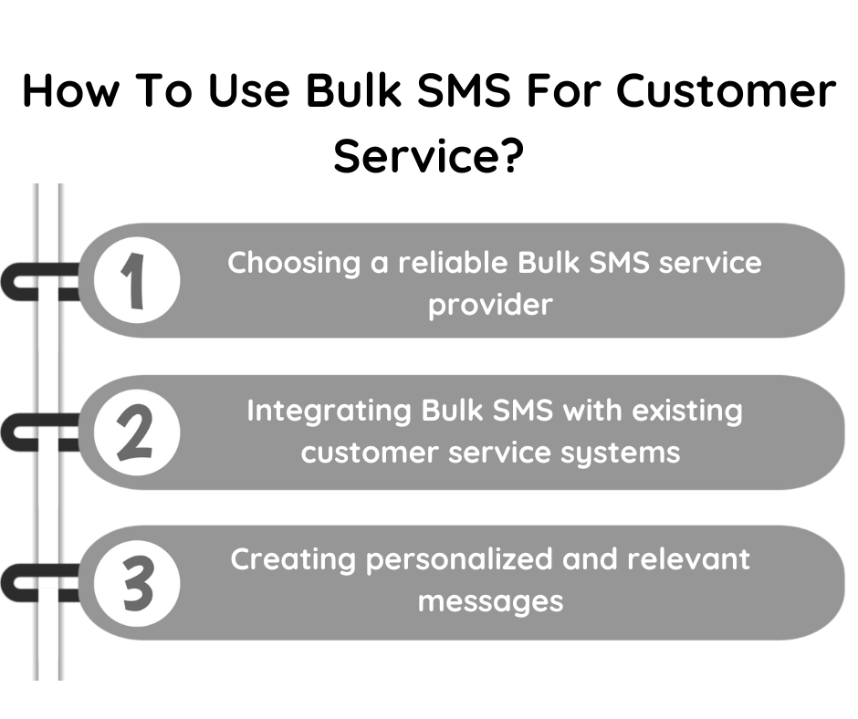 How use Bulk SMS for Customer Service