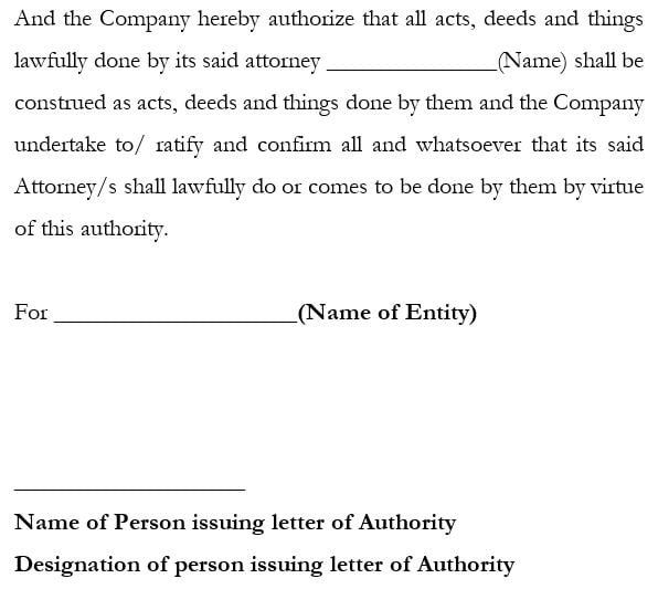 section 5 of Airtel LOA