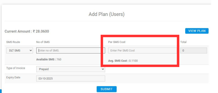 Assigning SMS credits (4)