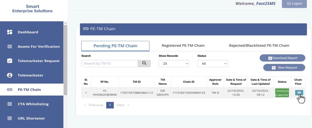 Smart Ping PE TM Binding Chain reapproval 1