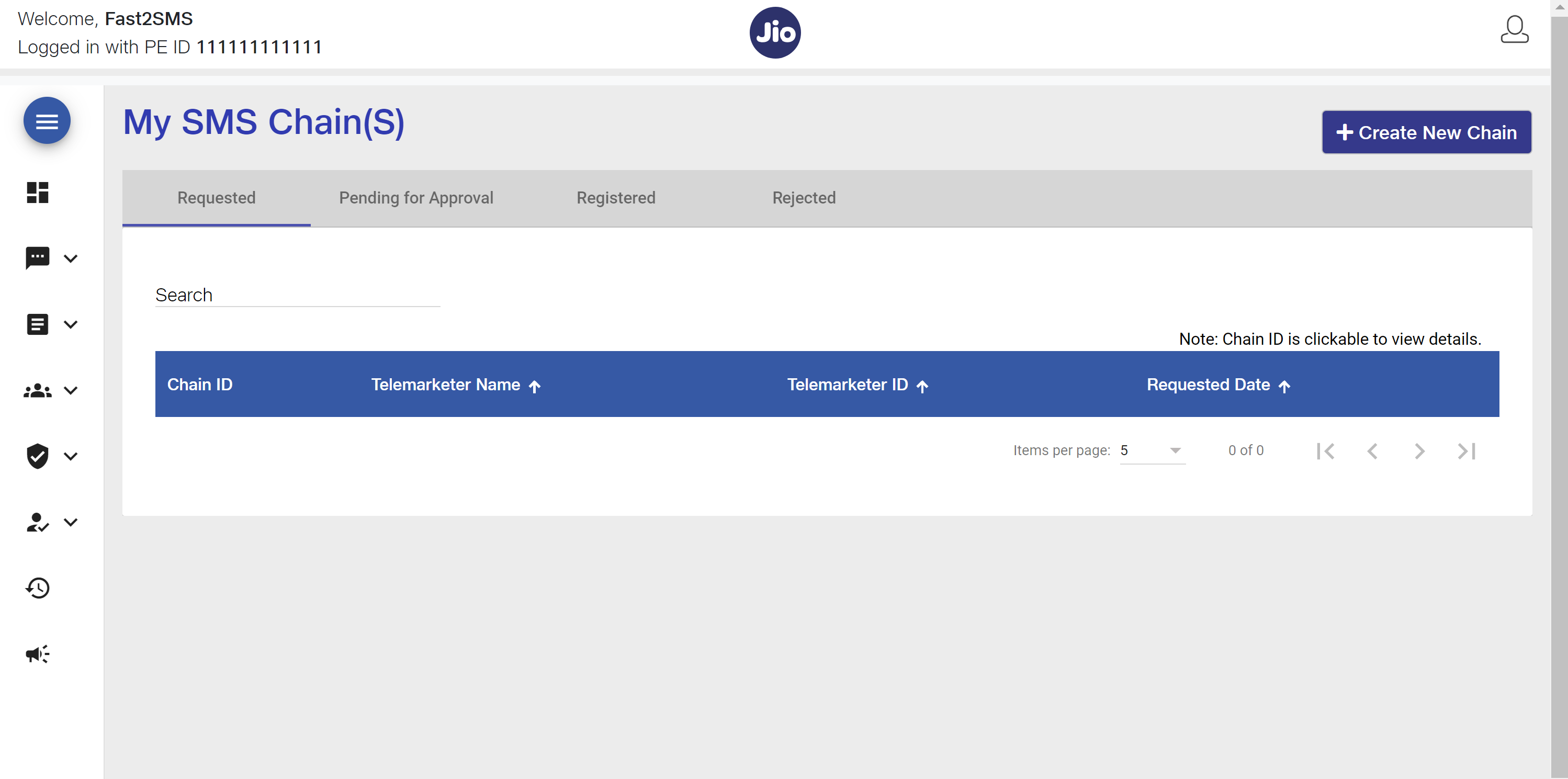 add telemarketer at JIO DLT step 2