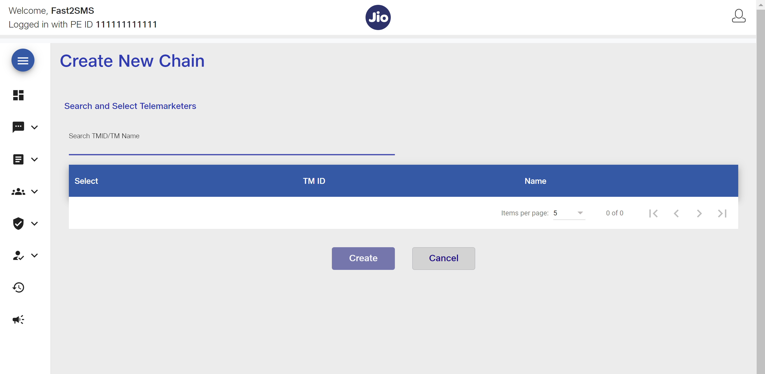 add telemarketer at JIO DLT step 3