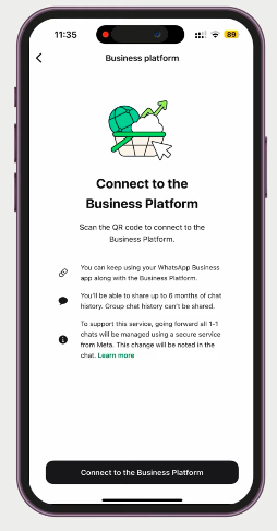 Connect to the business platform
