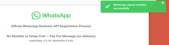 Account linking success