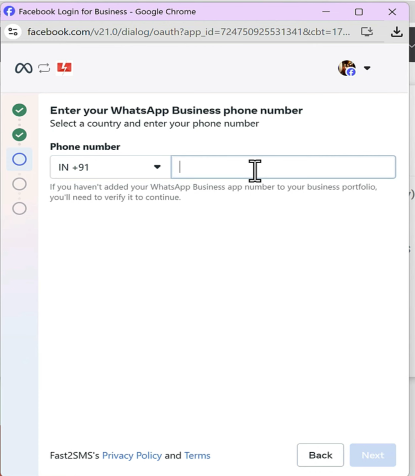 Verify mobile number onboarding