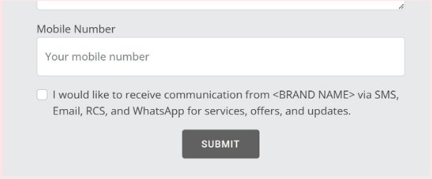 opt-in proof custom rcs